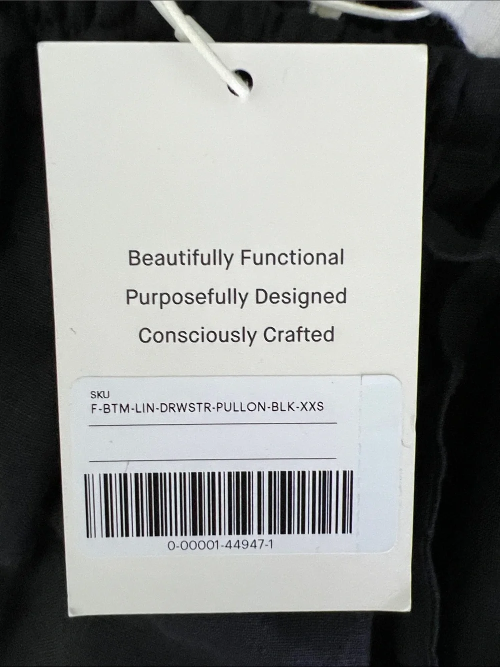 New Everlane THE DRAWSTRING PANT IN LINEN Black Size XXS